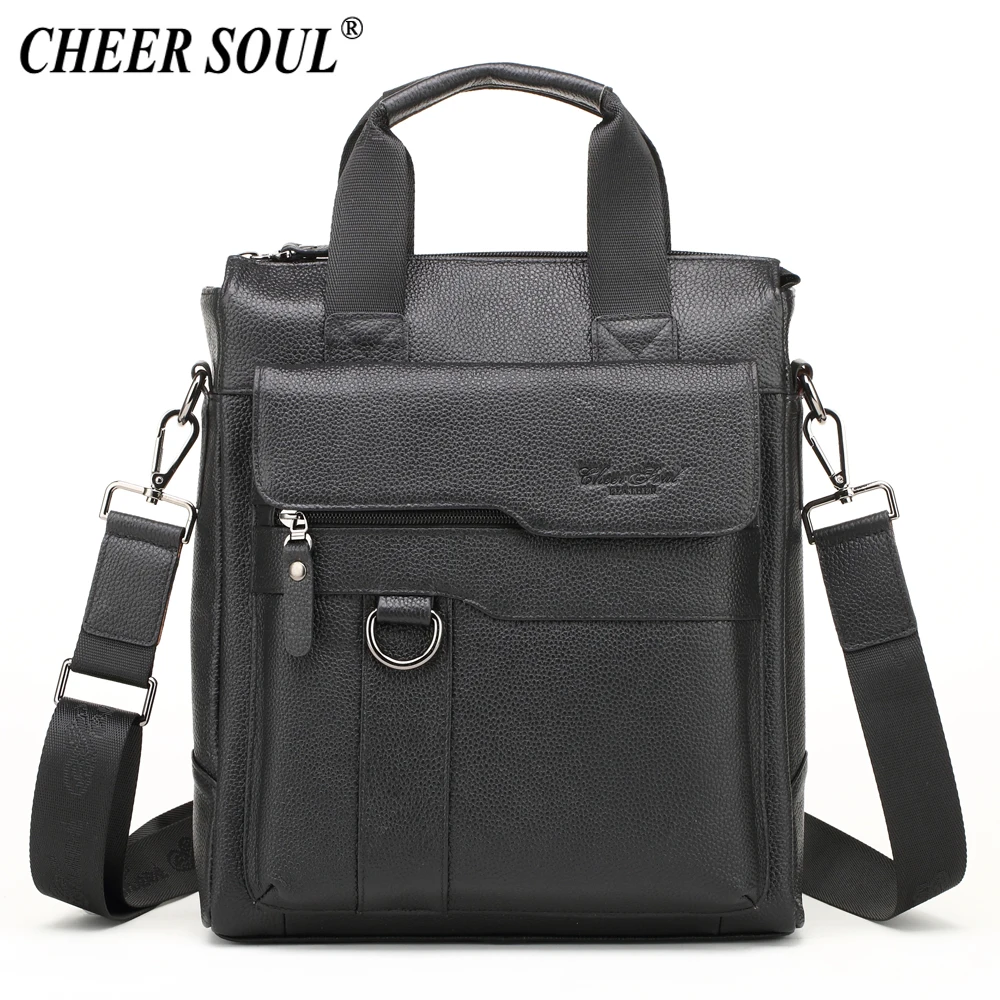 Сумка через плечо CHEER SOUL из натуральной кожи деловой портфель для мужчин мужская