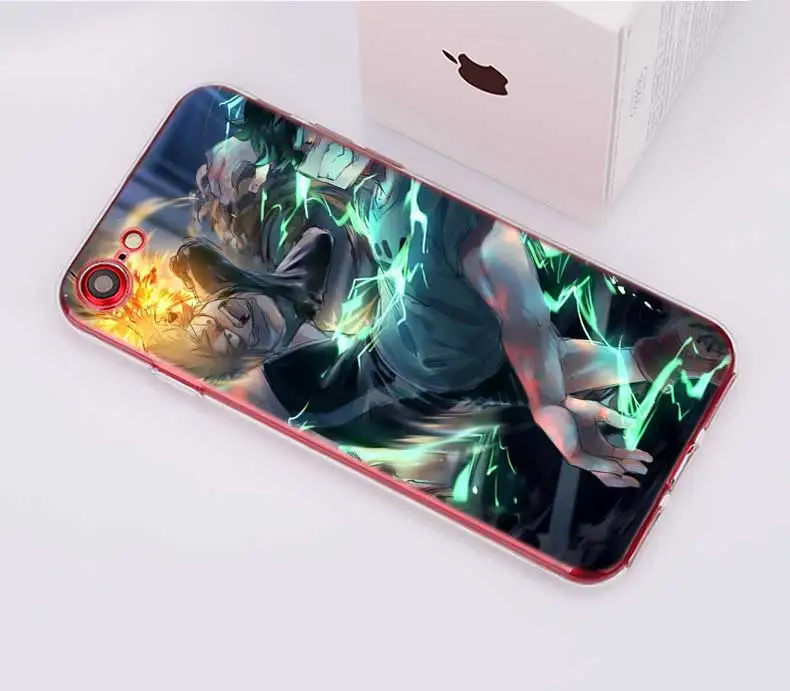 Прозрачный чехол my hero Academy для Apple iPhone 7 8 Plus 6 6s Plus 5 5S X XR XS MAX TPU мягкие чехлы Coque