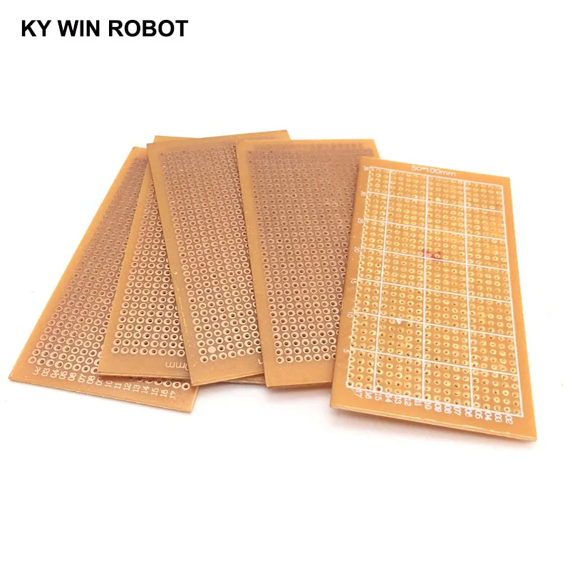 Шт. 1 шт. DIY 5*10 см Прототип бумага Медь PCB Универсальный Эксперимент Матрица платы 5x10 см