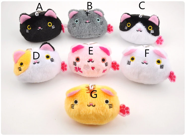 Мини плюшевая кукла peluche мультяшная суши кошка/кутусита Nyanko кошка косплей