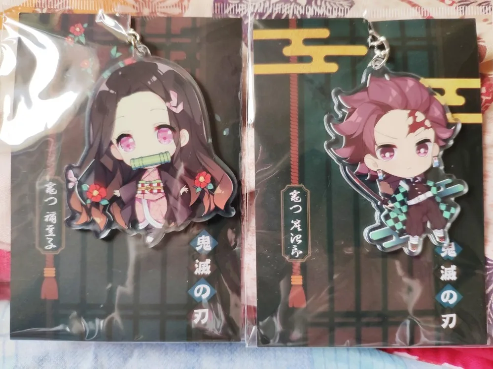 Японское аниме Demon Slayer: Kimetsu no Yaiba Kamado Tanjirou акриловый брелок для косплея
