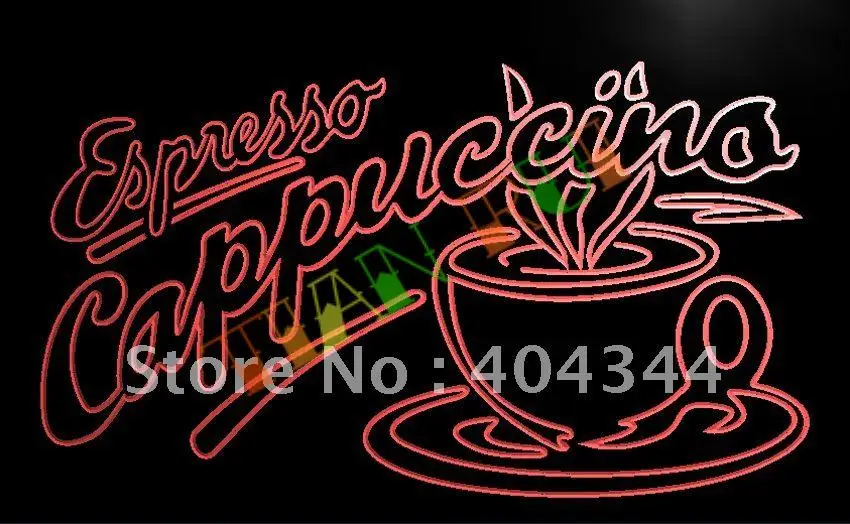 

LB220- OPEN Espresso Cappuccino Coffee Cafe Light Sign