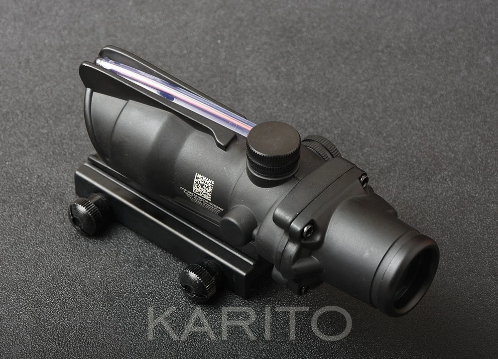 Тактический стиль trijicon acog 4x32 красные оптоволоконные прицел для Пикатинни Крепление база Охота Стрельба M1390