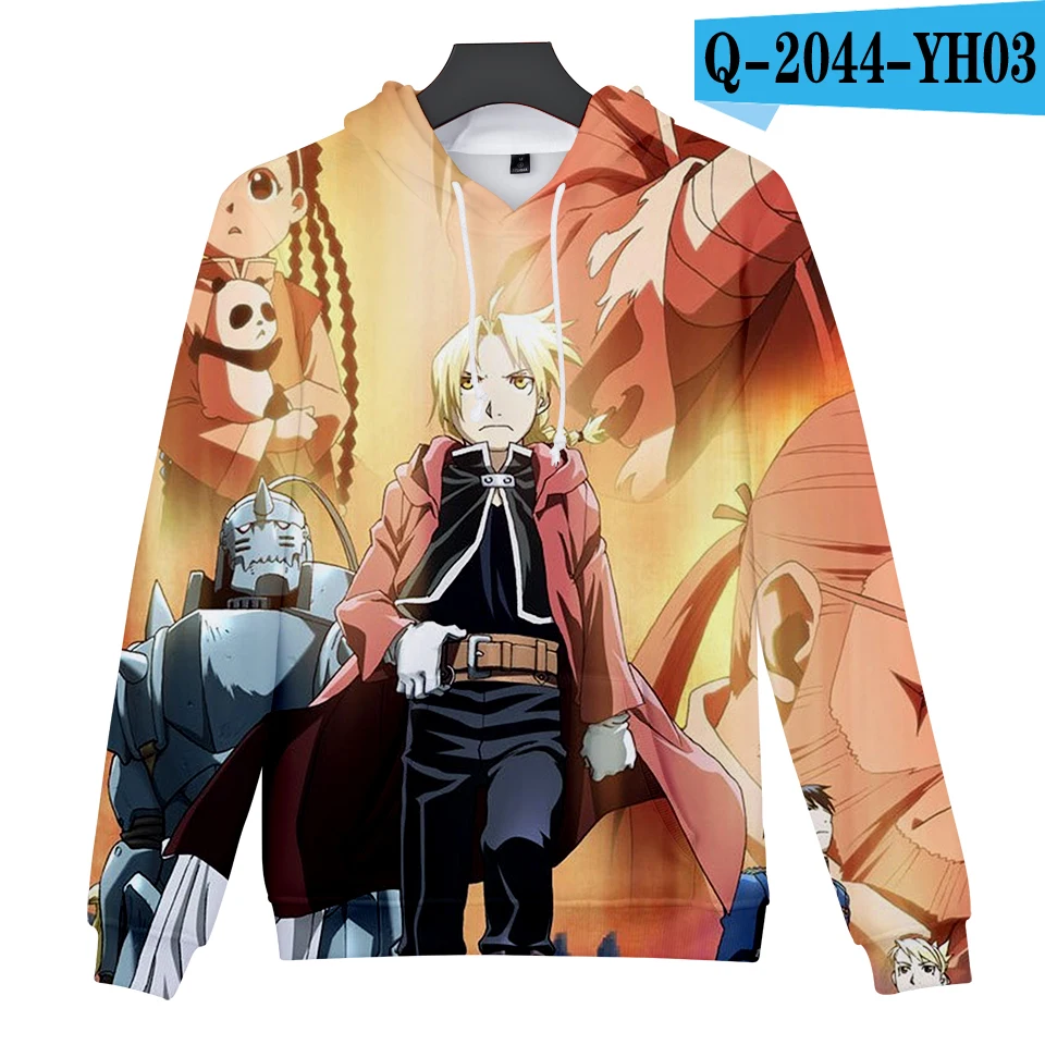 3D 3D Аниме RE Fullmetal Alchemist толстовки для мужчин и женщин 3D Толстовка Дата живой Гоблин Slayer Принт толстовки мужские пуловеры 3D с капюшоном - Цвет: 3D