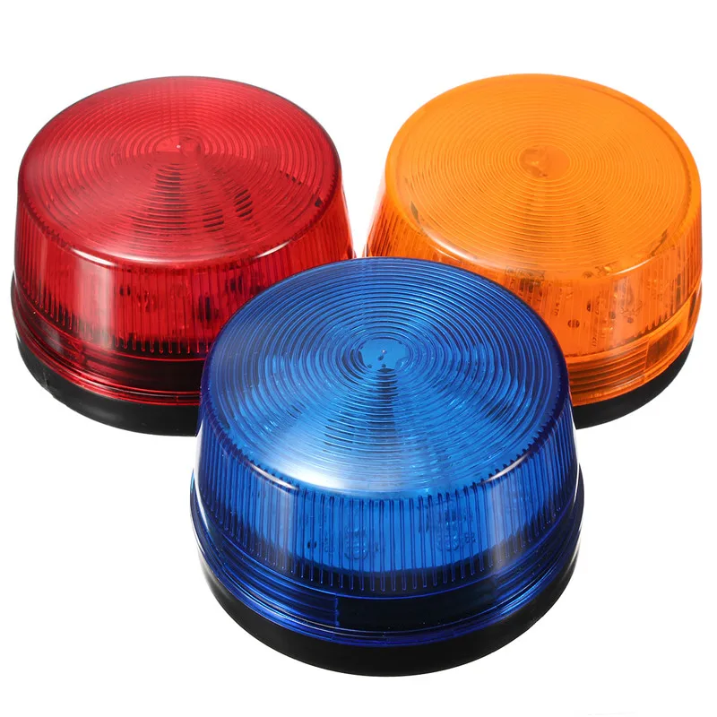 Gate opener gsm alarm Waterproof 24V Safely Security Alarm Strobe Signal Safety Warning Blue Red Orange Flashing LED Light | Безопасность