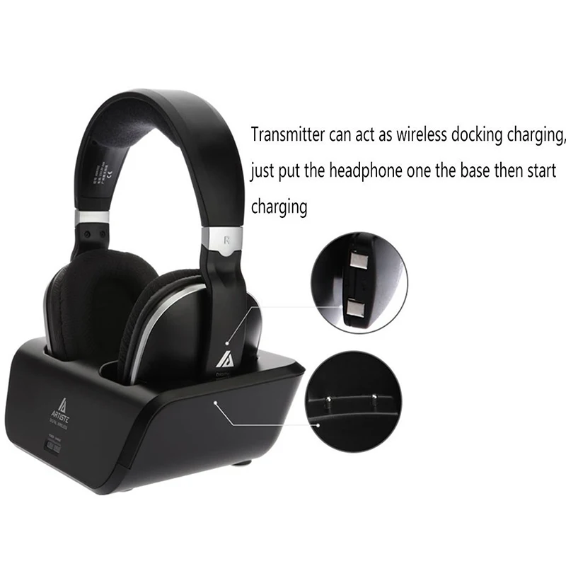 Ultra Clear Беспроводные Наушники 2.4 Г HIFI ПК ТВ Гарнитура ADH300 Беспроводной