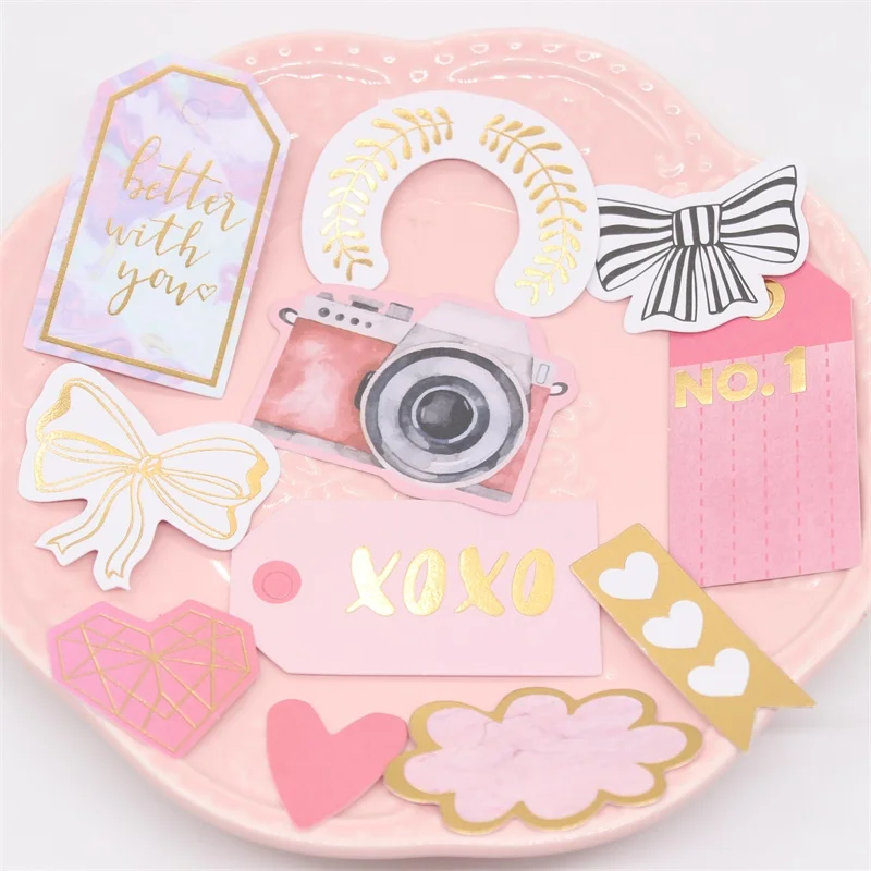 KSCRAFT 42pc лучше с вами кардшток высечки для скрапбукинга счастливый