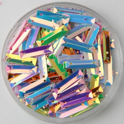 13 Mix Colors 2000 шт 3*14 мм прямоугольные бусины с золотыми кристаллами/материалы для украшения обуви и шляп/свадебные аксессуары для красоты - Цвет: 13 Mix Colors