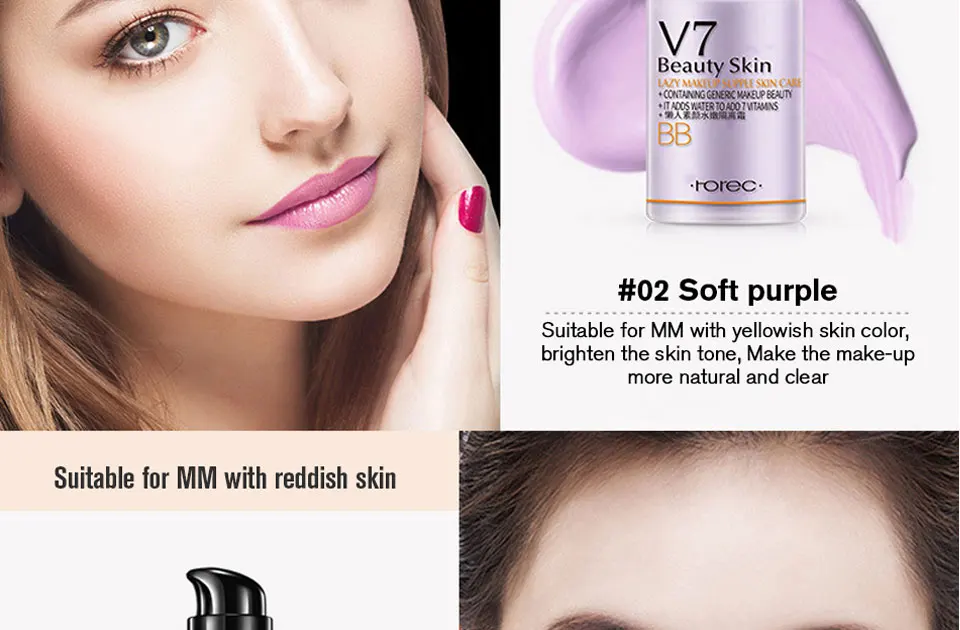 Rorec увлажняющий праймер для лица макияж BBCream мгновенный ластик для пор праймер гладкая кожа улучшающий праймер основа крем