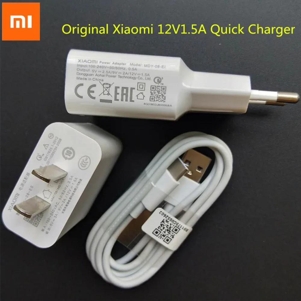 XIAOMI Быстрая зарядка настенный USB переходник 100 см оригинальный кабель для