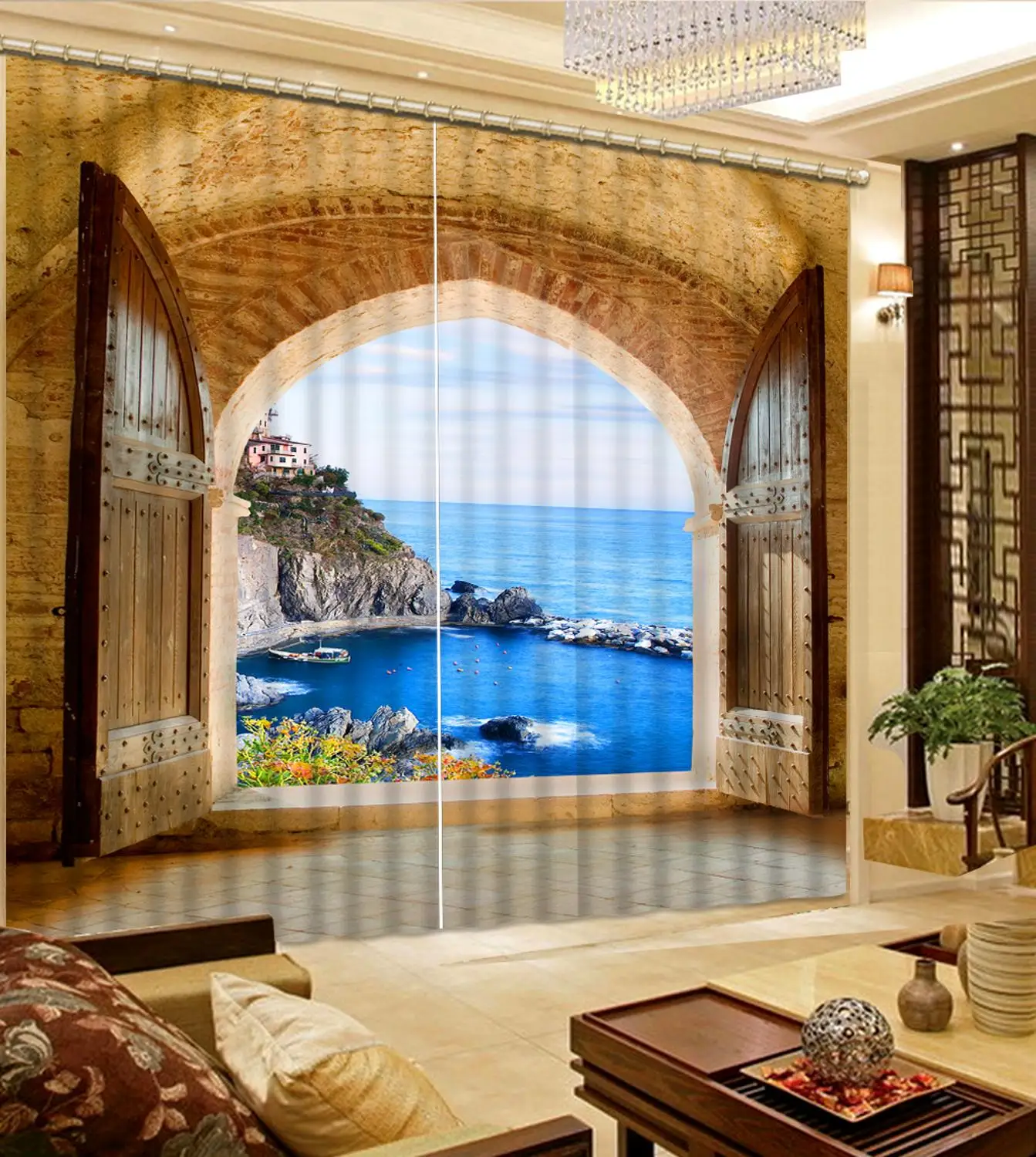 Высококачественные занавески с 3D рисунком шторы для окон спальни гостиной