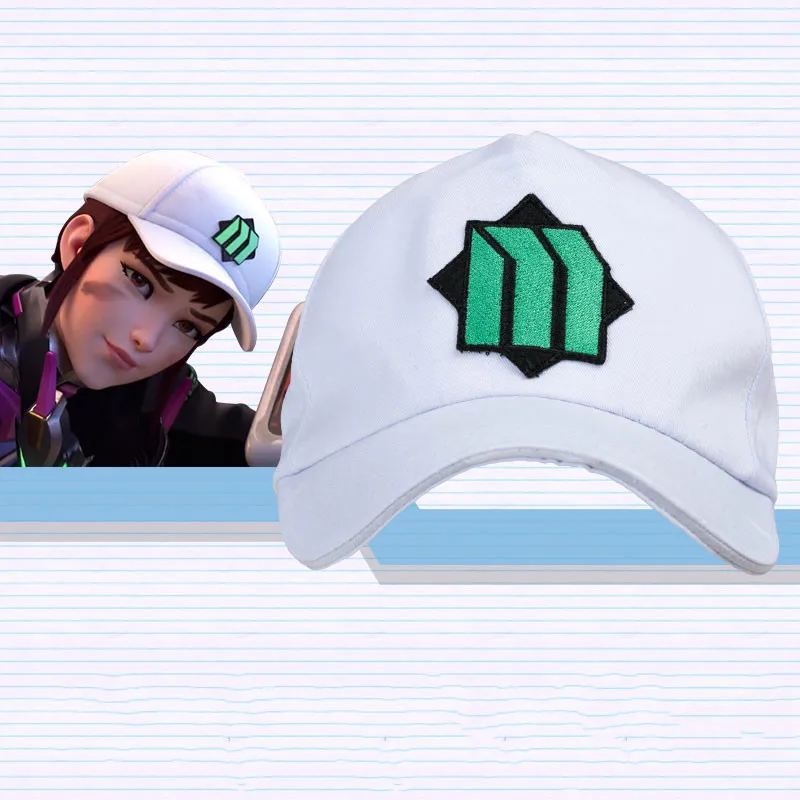 Hat OW D. Va DVA Hana Song Косплей Костюм стрельба куртка со звездой Толстовка для женщин девочек Хэллоуин карнавальные костюмы - Цвет: Hat