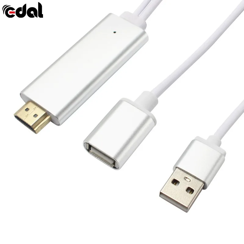 HDMI кабель HDTV адаптер AV 8 Pin/Micro USB к 1080P для iPhone 5 6 S Plus Android Samsung Xiaomi LG | Электроника