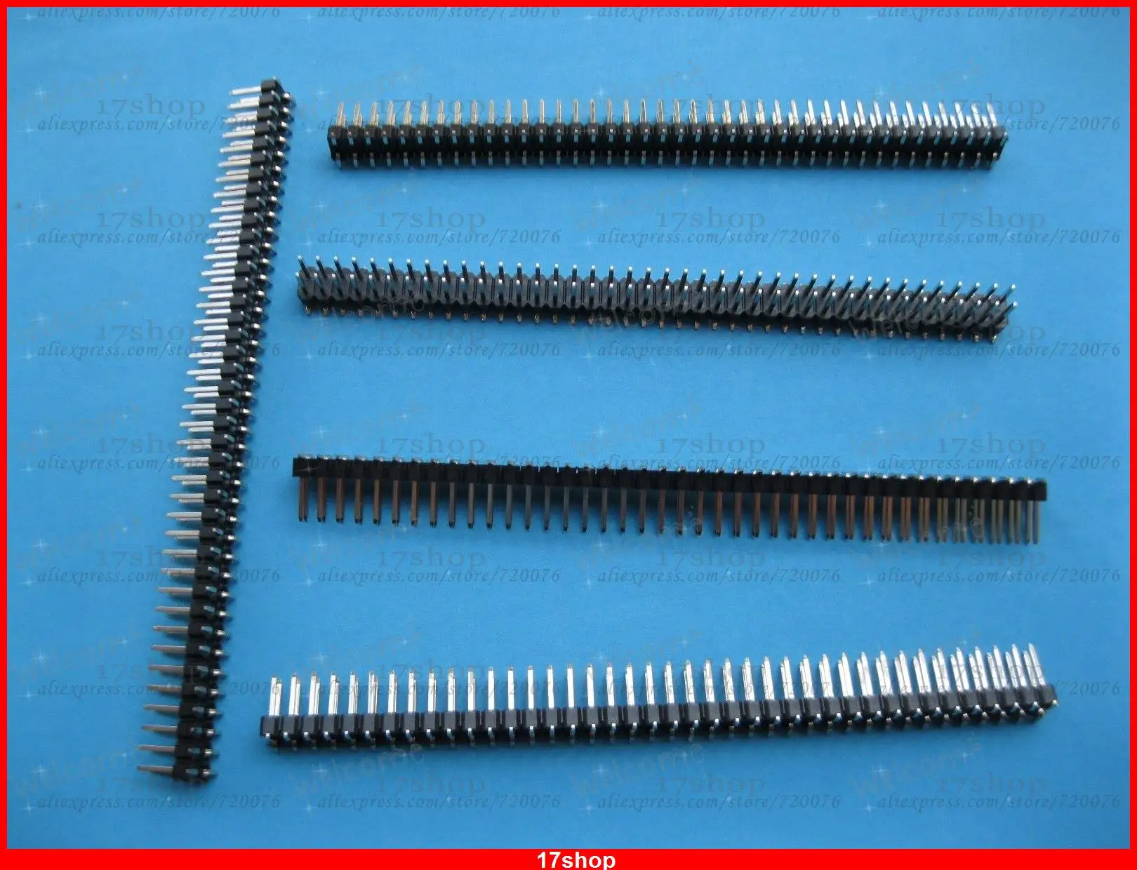 5 шт. SMT SMD 2 54 мм 2x40 80pin поломки штыря двухрядные полосы|strip|8 pin male |