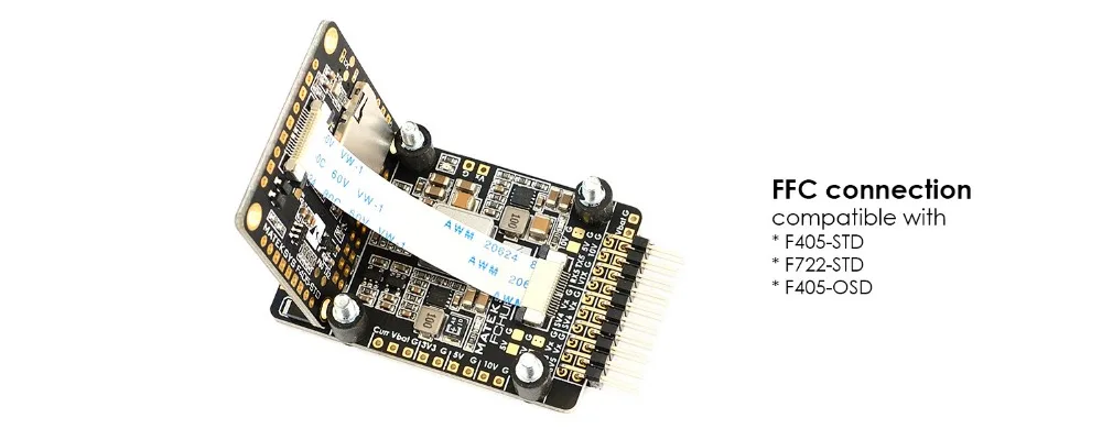 Matek FCHUB W PDB 3 6S Встроенный 4 BEC и 104A Датчик тока для гоночного дрона RC FPV|Детали
