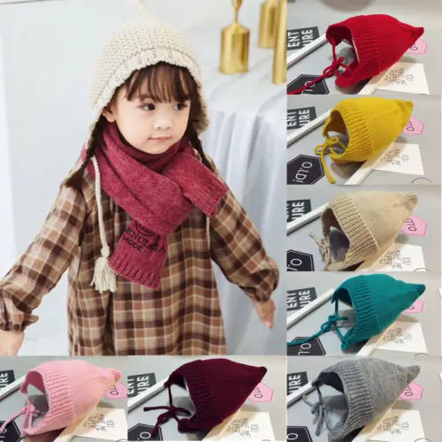 2018 Autumn Winter Cute Toddler Kids Girl&ampBoy Baby Infant Warm Crochet Knit Hat Beanie Cap | Детская одежда и обувь