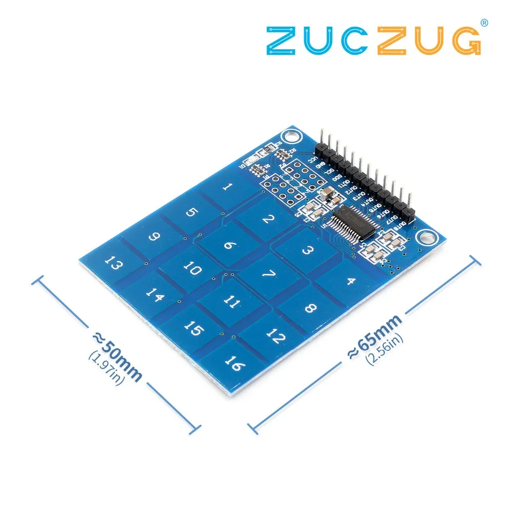 16 способов Φ TTP229 Capactive Touch Switch цифровой датчик IC модуль плата пластина 49 3 мм * 64 5