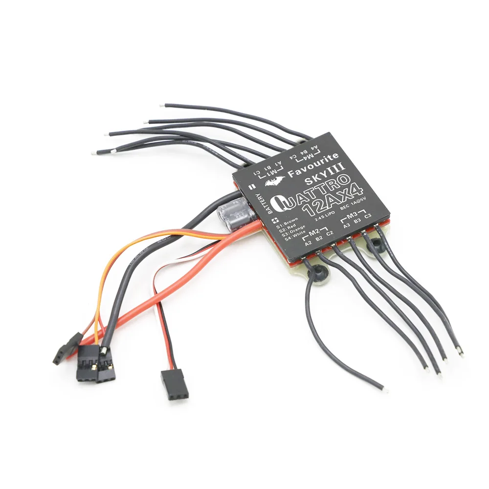 Бесщеточный Квадрокоптер FVT SKY Esc 4 в 1 6A 12A 20A 30A Quattro UBEC для FPV Racer Camera RC|esc in 1|4 esc20a esc |