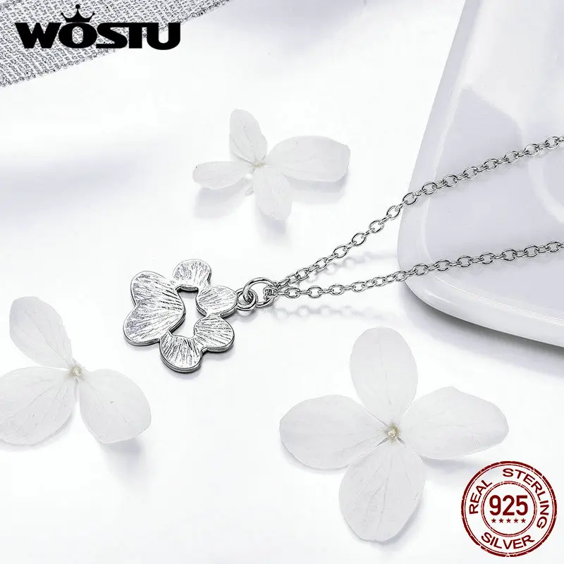 WOSTU высокое качество 925 серебро симпатичная собака следы соединительное звено
