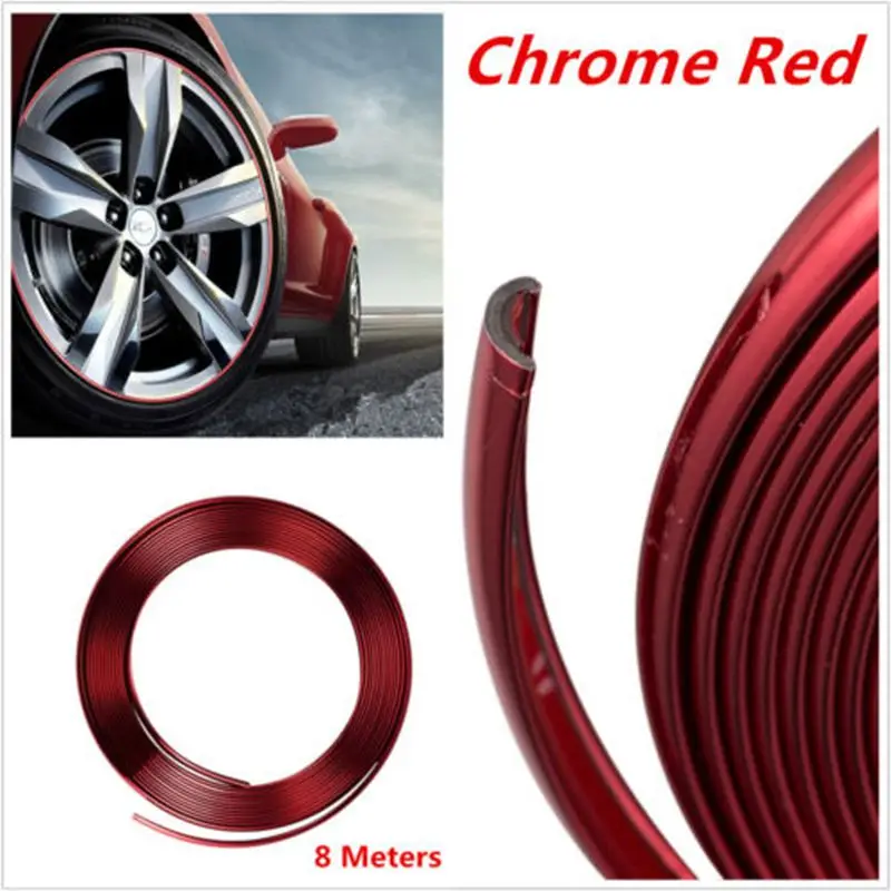 8 м Универсальный Автомобильный Стайлинг Гибкая отделка наружный молдинг ПВХ