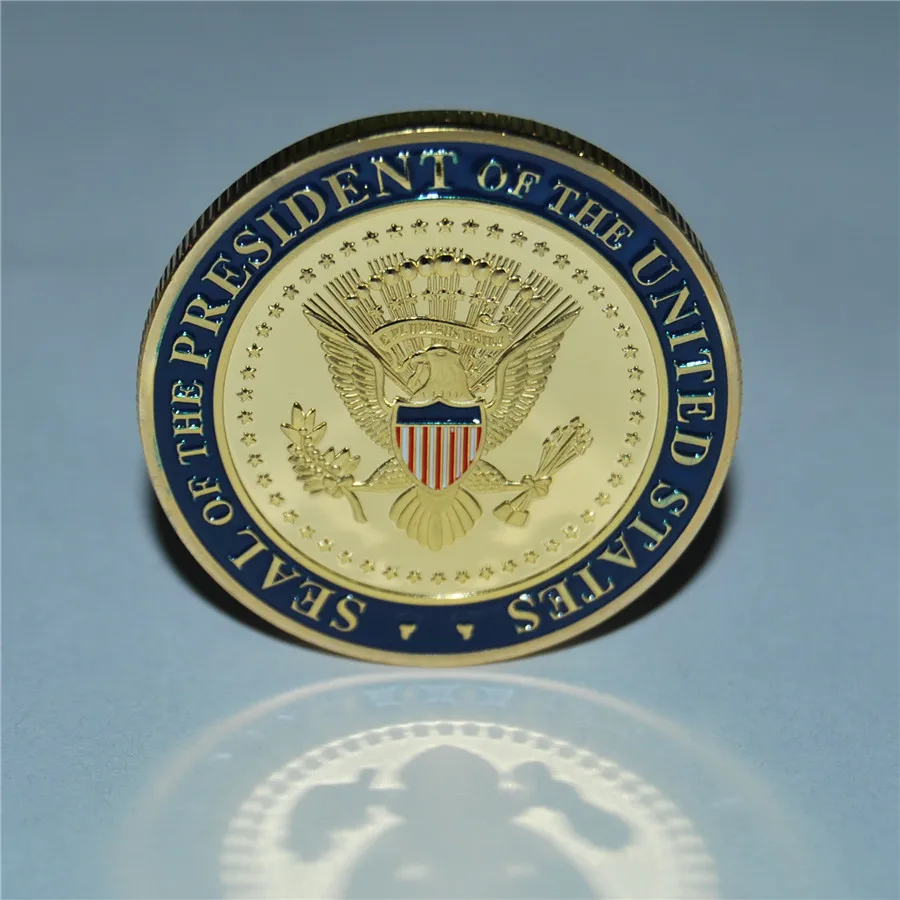 Dhl free shipping 100pcs/lot Donald Trump 2020 Challenge Coin Keep America Great United States Presidential | Дом и сад