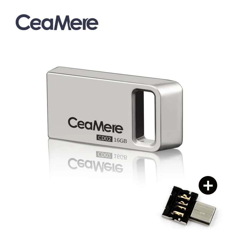 Ceamere CD02 USB флеш-накопитель 8 ГБ/16 ГБ/32 ГБ/64 Гб мини-накопитель металлический флеш-накопитель 2,0 флеш-накопитель карта памяти USB диск 64 Гб USB