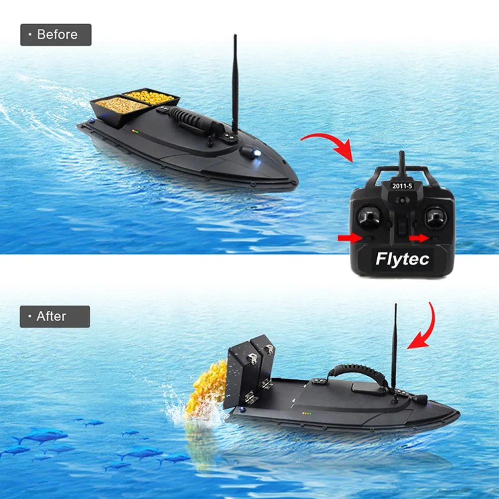 Flytec HQ2011-5 Fishing Bait Boat Fish Finder Intelligent Remote Control Nesting Boats Locating Fishfinder | Спорт и развлечения