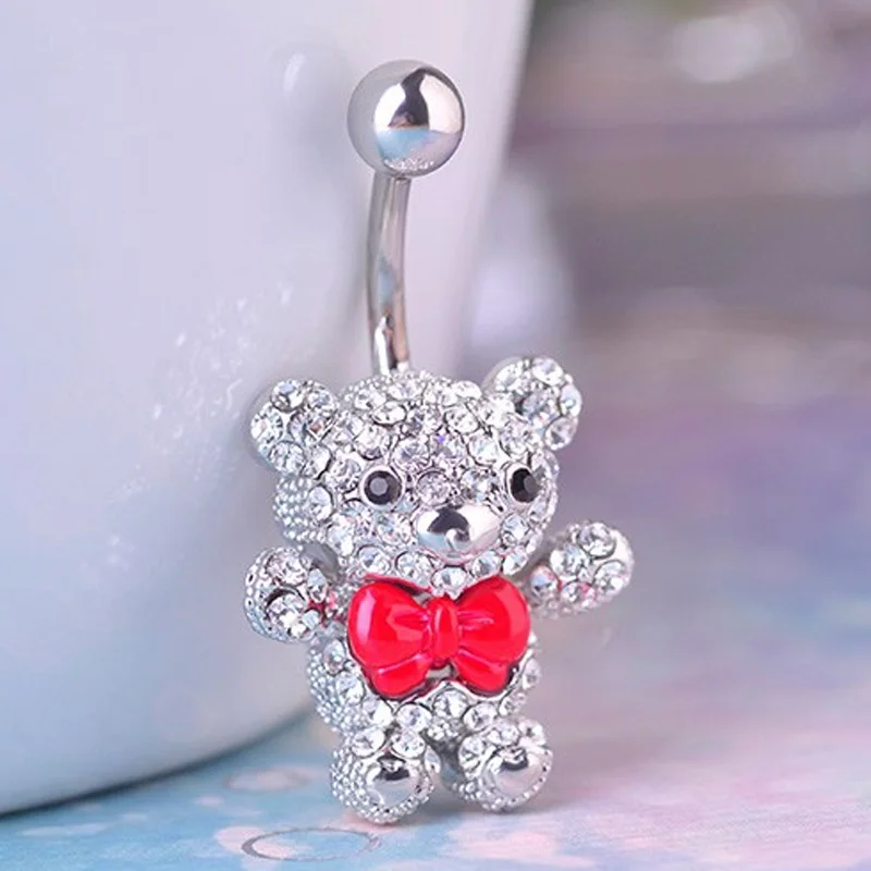 Женское кольцо для пирсинга животного из нержавеющей стали|piercing stainless steel|belly button