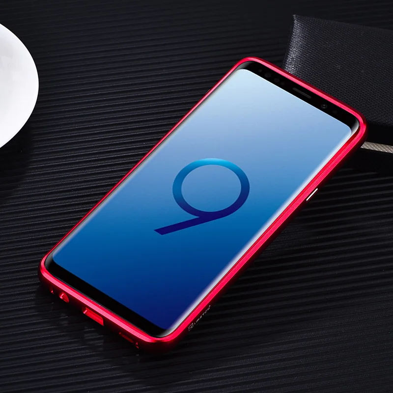 Для samsung Galaxy S9/S8 Plus чехол Роскошный металлический алюминиевый бампер чехол из углеродного волокна Защитный чехол s для samsung Galaxy S9 S8 чехол