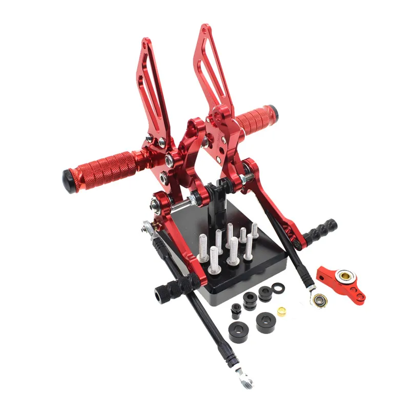 CNC Алюминиевые Регулируемые Задние подножки для Ducati 1098 1098S 1198 848 EV0 2008 2009 2010 2011 2012 2013
