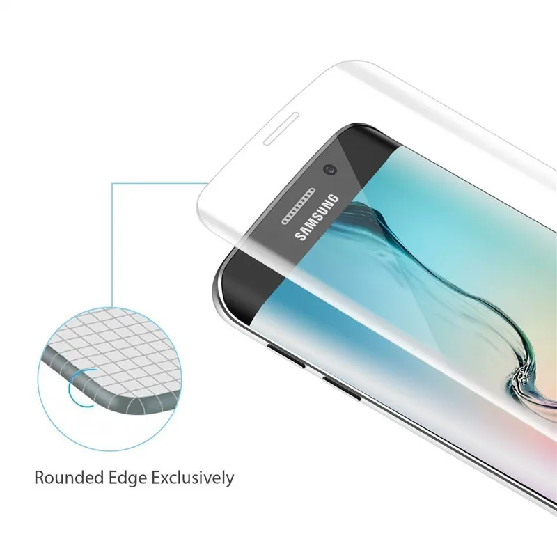 3D закаленное стекло для Samsung Galaxy S6 edge защита экрана G925F G925|Защитные стёкла и плёнки
