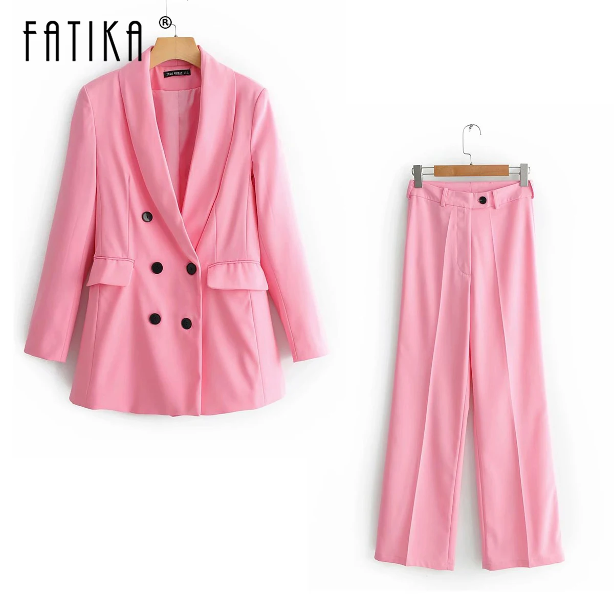 Женский блейзер Fatika с длинным рукавом повседневные длинные брюки 2019|Спортивные