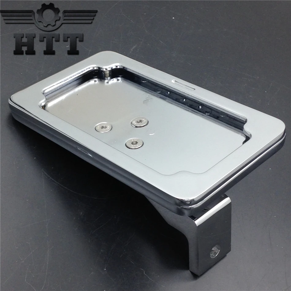Aftermarket Бесплатная доставка мотоцикла хромированный Кронштейн номерного знака