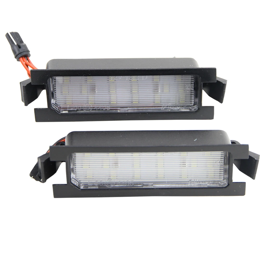 2 шт. без ошибок 18SMD Автомобильный светодиодный светильник номерного знака OEM
