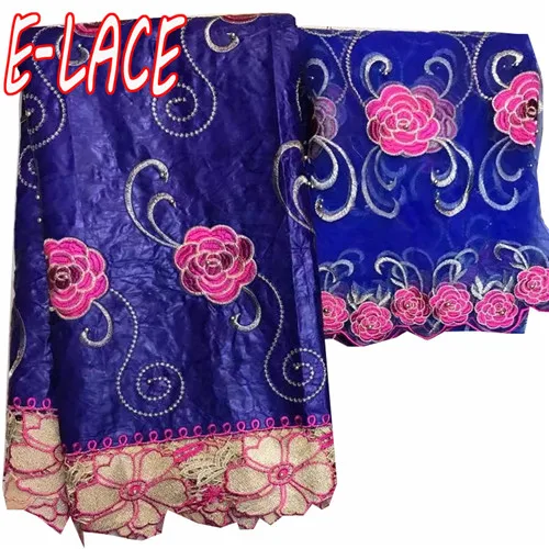 Оптовая или розничная Африканский Базен Riche Ткань Нигерии ткань с вышивкой для