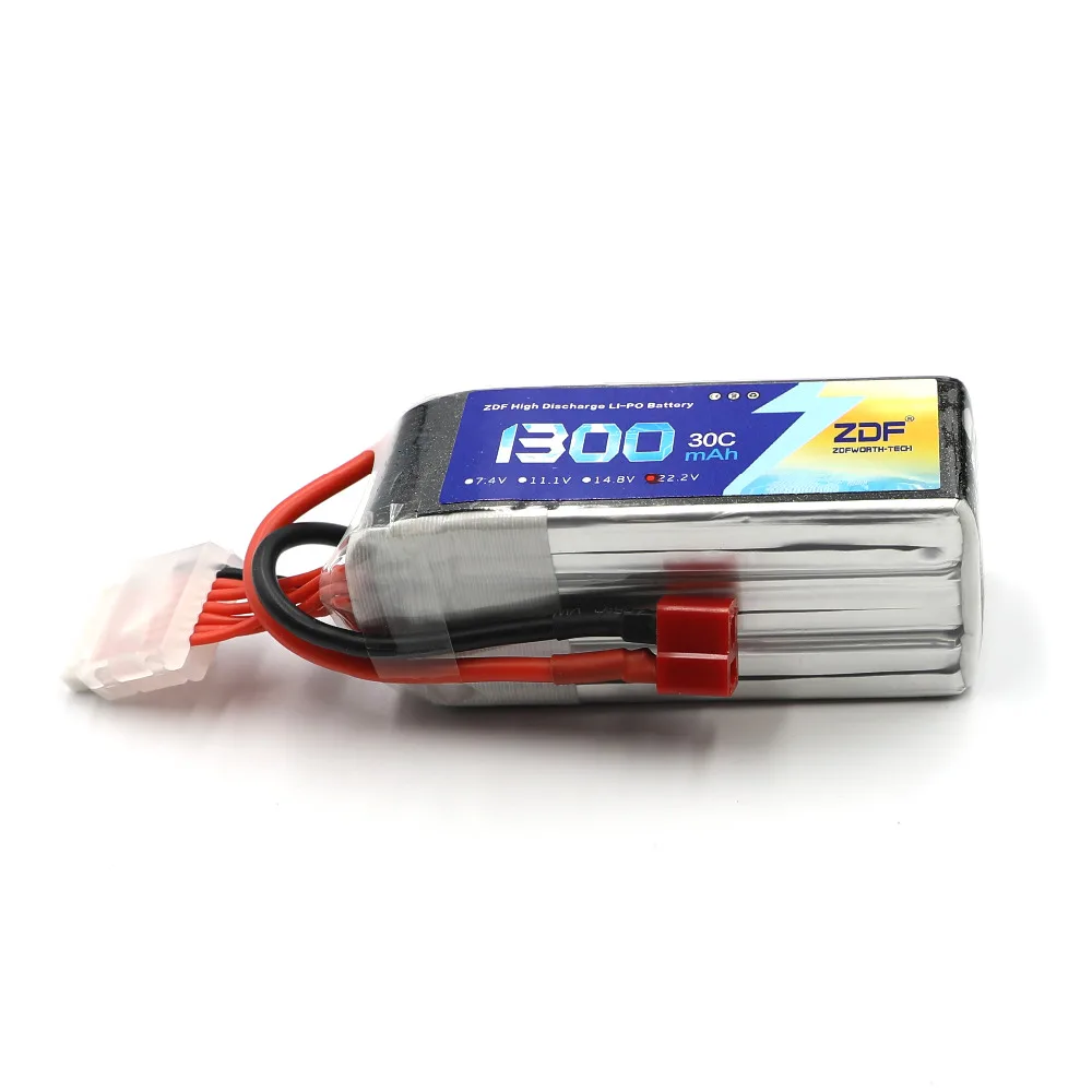 ZDF Lipo Battery 1300 мАч 22 2 в 30C 6S T Deans Женская вилка RC Parts для летательных аппаратов |