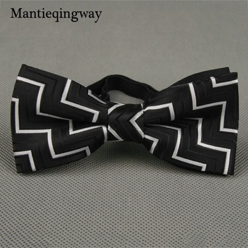 Mantieqingway/детские галстуки-бабочки в горошек и полоску вечерние галстуки из