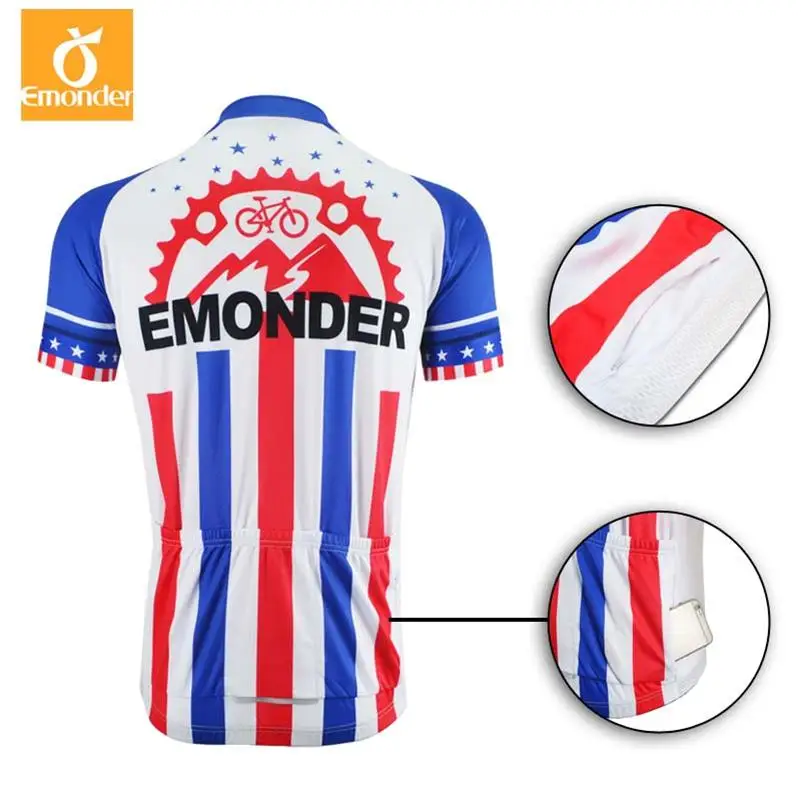 Emonder Мужская велосипедная майка летняя с коротким рукавом MTB одежда Ropa Ciclismo