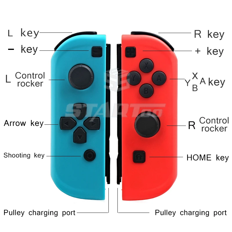 Высокое качество для NS Joy-Con(L/R) Беспроводные Bluetooth игровые контроллеры Красный Синий геймпад джойстик для Nintendo Переключатель консоли
