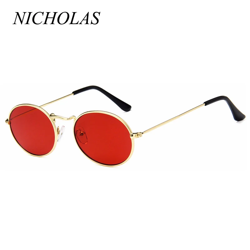 Солнцезащитные очки NICHOLAS Oval женские и мужские ретро Aolly солнцезащитные Oculos De Sol