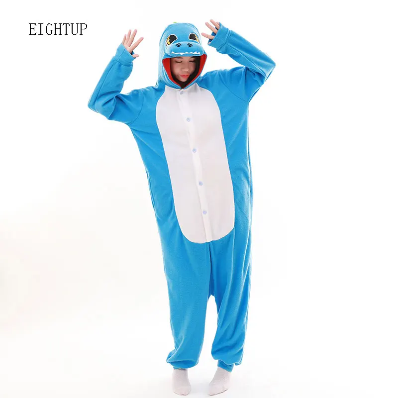 Пижама кигуруми для взрослых флисовая синяя с динозавром|carnival costume|dinosaur onesiepyjama