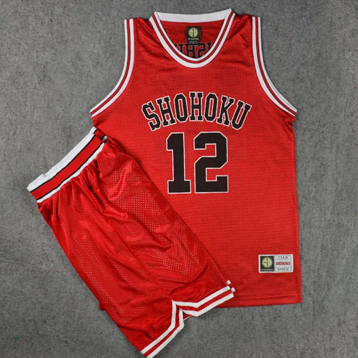 Slam Dunk костюмы для косплея Shohoku NO12 Ishi i Kentarou баскетбольные Джерси наборы (шорты +