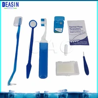 10bags dental tools orthodontic oral care kit teeth whitening suit interdental brush dental floss mouth mirror tooth brush
