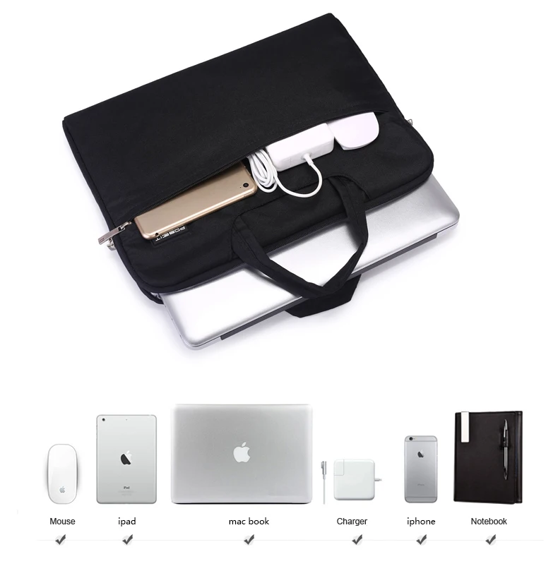 laptop case notebook tablet carry sleeve bag pouch cover for 11 12 13 15macbook air pro utrabook briefcase bag hp dell lenovo free global shipping