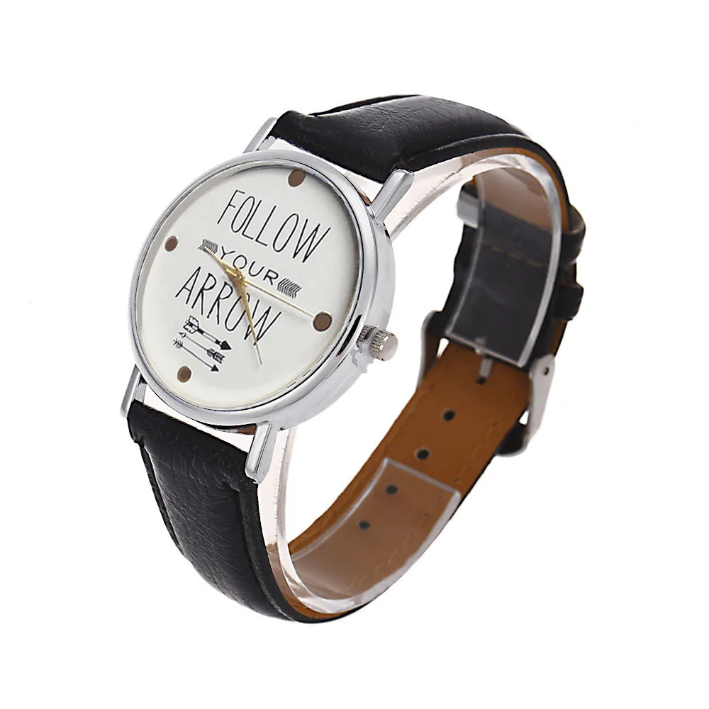 Женские наручные часы montre femme, Новое поступление, кожаный ремешок, цитата, аналоговые кварцевые часы Vogue, Прямая поставка& Ff
