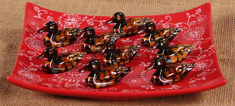 Lovely Duck Shaped Resin Chopsticks Holder Yuanyang Rest For Wedding Party Decoration 300pcs | Дом и сад