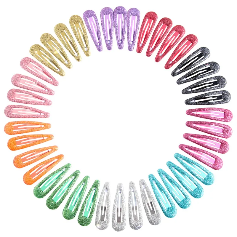 40 шт. блестящие заколки для волос аксессуары девочек модные головные уборы