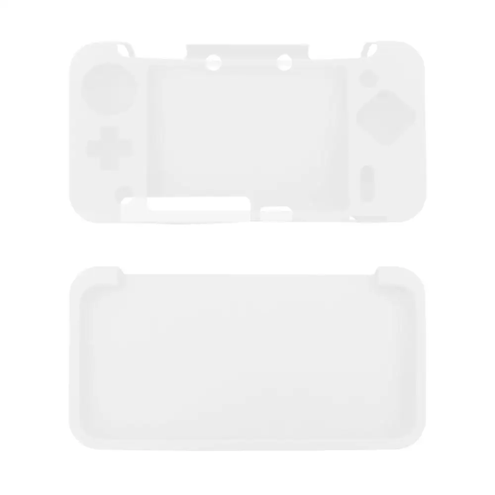 Белый Силиконовый чехол-ручка для kingd New 2DS LL/XL пылезащитный Противоскользящий защитный силиконовый чехол с защитой от царапин аксессуары для игр - Цвет: Белый