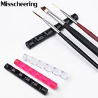 Подставка для кистей для макияжа, прозрачнаяРозоваячерная, 5 шт.