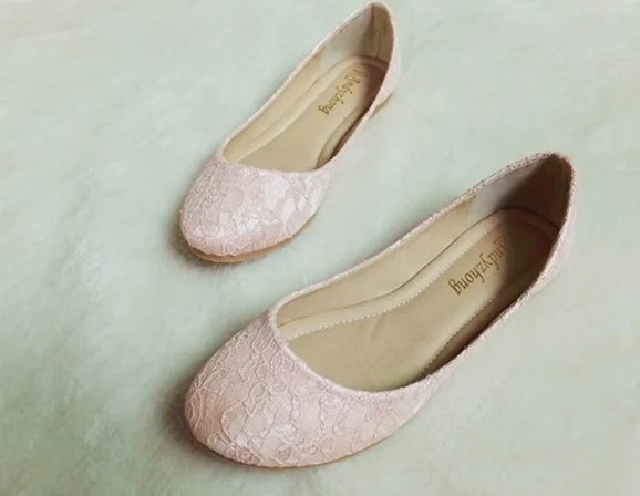 Недорогие женские свадебные туфли в китайском стиле украшенные кружевом цветами